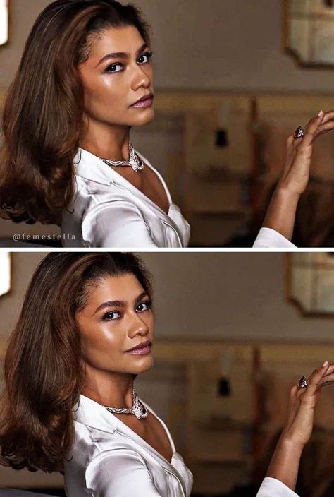 Zendaya Bvlgari 2023, Zendaya Bvlgari, Zendaya Bulgari, Sparkling Wine Glasses, Zendaya Makeup, Good Girl Gone Bad, Bulgari Jewelry, Bff Poses, Jewelry Ads