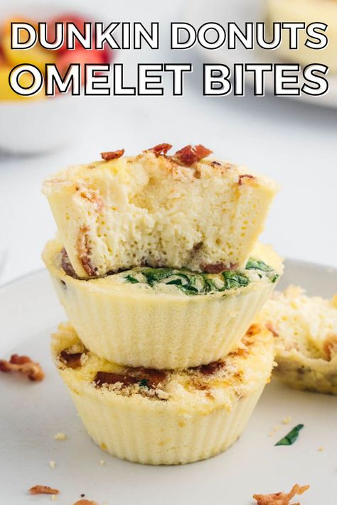 This easy copycat Dunkin’ omelet bites recipe is your new favorite breakfast! Filled with protein and perfect for busy mornings, these delicious egg bites are a great way to start your day! Omelet Bites Recipe, Omelet Bites, Veggie Omelet, Veggie Bites, Egg White Recipes, Breakfast Protein, Egg Bites Recipe, Cream Cheese Eggs, High Protein Breakfast