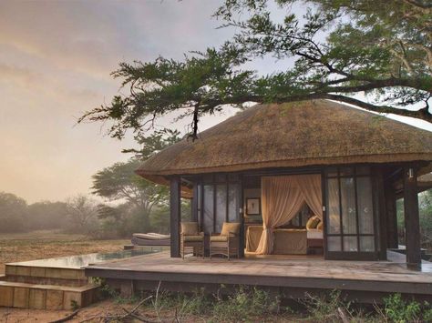 Our special correspondent Sophy Roberts has been on 20 safaris in 13 African countries. Here, her 2017 Gold List picks for the ultimate properties that reflect the pulse of Africa, where the wild things roam right outside your door. African Hut, African Lodges, Bungalow Resorts, Luxury African Safari, Lodge Ideas, Tented Camp, Luxury Safari Lodge, South Africa Safari, Hut House