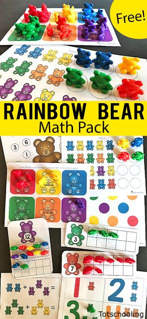 Minion Stuff, Numbers To 20, Counting Bears, Preschool Math Games, Kindergarten Math Games, Gratis Printables, Free Games For Kids, Prek Math, Sensory Activity