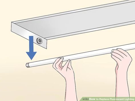 3 Ways to Replace Fluorescent Lighting - wikiHow Fluorescent Tube Light, Fluorescent Lighting, Incandescent Light Bulb, Incandescent Light, Fluorescent Lamp, Fluorescent Tube, Tube Light, Incandescent Lighting, Fluorescent Light