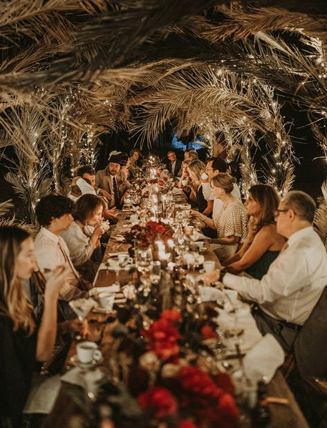 Waste-Free Wedding in Andalusia with a Tunnel of Dried Palms | Green Wedding Shoes Wedding In Spain, Palm Wedding, Spain Wedding, Europe Wedding, Tunnel Of Love, Wedding Spain, South Of Spain, Romantic Candles, Waste Free