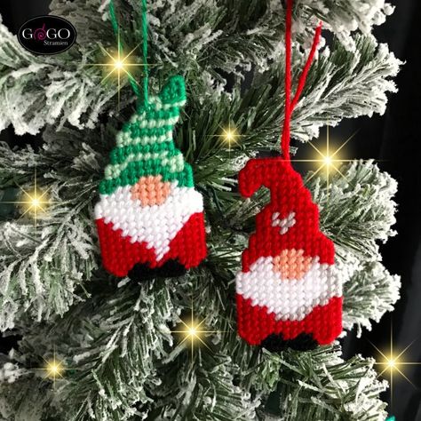 Plastic Canvas Stitch Patterns, Plastic Canvas Christmas Ornaments Patterns, Plastic Canvas Crafts Christmas, Christmas Plastic Canvas Patterns Free, Gnomes Plastic Canvas, Gnome Plastic Canvas, Plastic Canvas Christmas Patterns, Christmas Plastic Canvas Patterns, Plastic Canvas Christmas Ornaments