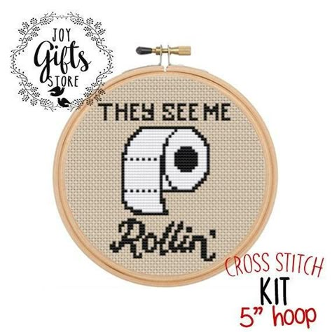 Cross Stitch For Bathroom, Bathroom Cross Stitch Patterns, Bathroom Cross Stitch, Toilet Cross Stitch Pattern, Cross Stitch Toilet Sign, Funny Home Cross Stitch, Counted Cross Stitch Patterns Free, Memes Cross Stitch Pattern, Cross Stitch Pattern Maker