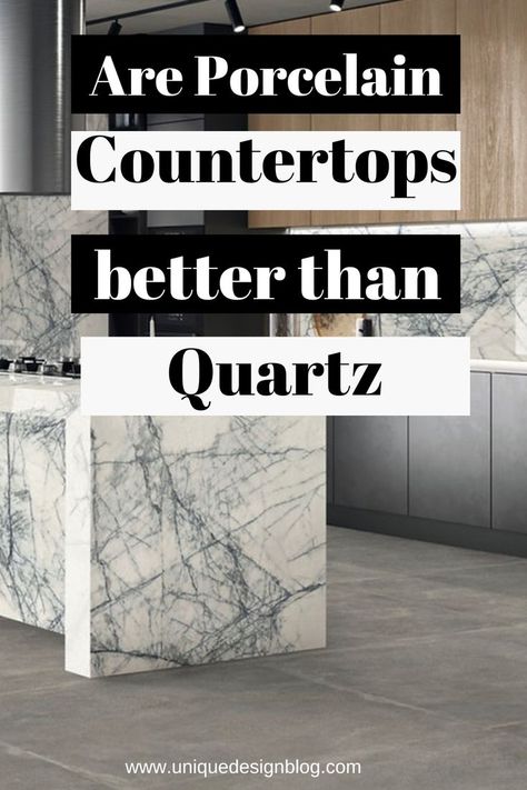 The best guide to learn : What are Quartz Countertops What are porcelain Countertops Comparing Quartz vs porcelain on appearance Comparing Quartz vs porcelain on Durability Comparing Quartz vs porcelain on maintenance Comparing Quartz vs porcelain cost Which one should you choose ? Kitchen Renovation Diy Ideas, Kitchen Renovation Design, Kitchen Renovation Inspiration, Porcelain Countertops, Farmhouse Kitchen Remodel, Diy Kitchen Renovation, Diy Kitchen Remodel, Kitchen Remodel Inspiration, Marble Quartz