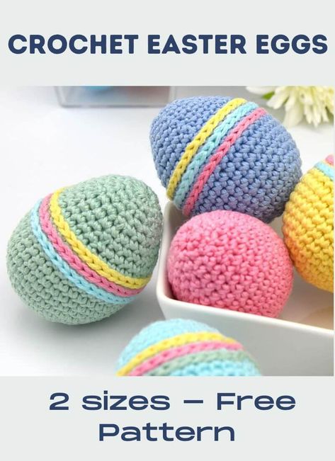 Crochet Easter Eggs, Easter Crochet Patterns Free, Crochet Easter Basket, Easter Egg Pattern, Crochet Easter, Crochet Bunny Pattern, Modern Crochet Patterns, Easter Crochet Patterns, Crochet Amigurumi Free Patterns