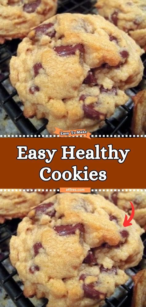 Heart Healthy Recipes Snacks, Yummy Healthy Cookies, Cookies That Arent Too Sweet, Low Carb Breakfast Cookies Healthy, Healthy Sweet Breads, Healthier Cookies Recipes, Healthy Cookie Ideas, Healthy Breakfast Snacks On The Go, Clean Food Dinner Recipes