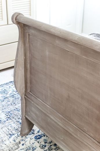 Wood Bed Makeover, Furniture Stripping, Restoration Hardware Look, Wood Restoration, Bed Makeover, Stripping Furniture, Bedroom Furniture Makeover, Painted Bedroom Furniture, Wood Bed