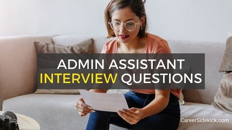 Administrative Assistant Interview Questions, Situational Interview Questions, Questions To Ask Employer, Best Interview Questions, Behavioral Interview Questions, Interview Questions To Ask, Resume Advice, Admin Assistant, Career Readiness