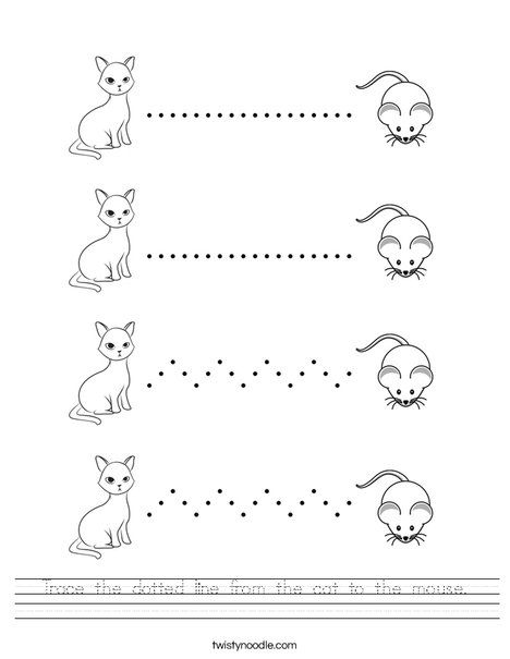 Cat Worksheets For Preschool, Prewriting Worksheets, Transportation Worksheet, Prewriting Skills, Twisty Noodle, Matching Worksheets, Dot Worksheets, Animal Worksheets, Cat Activity