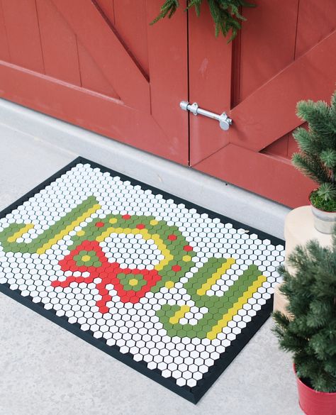 Letterfolk Christmas, Letterfolk Christmas Mat, Christmas Letterfolk Mat, Letterfolk Tile Mat Ideas Christmas, Christmas Tile Mat, Letterfolk Tile Mat Ideas, Letterfolk Mat, Letter Folk, Tile Mat