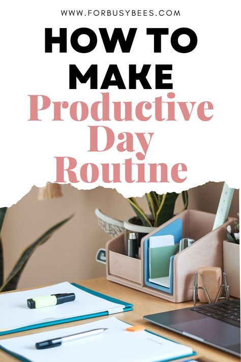 work day schedule time management Productive Day At Home, Work Desk Organization, Planning Day, Avoid Distractions, Organization Lists, Effective Time Management, Work Task, Blog Pictures, Simplifying Life