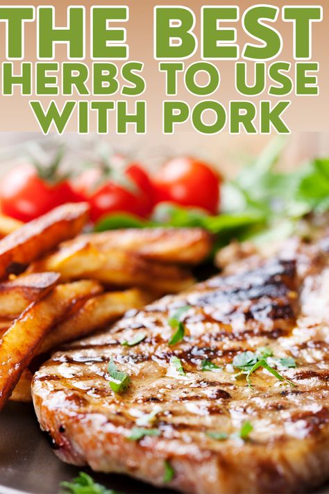 The Best Herbs to Use With Pork Chops Seasonings For Pork Chops, Pork Chop Spices, Best Seasoning For Pork Chops, Best Pork Chop Seasoning, Spices For Pork Chops, Mediterranean Diet Pork Chops, Pork Chops Seasoning, Herbed Pork Chops, Seasoning For Pork Chops