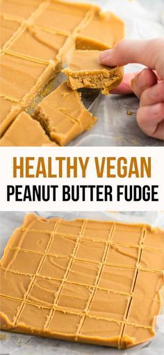 Vegan Peanut Butter Fudge, Healthy Vegan Dessert, Fudge Dessert, Easy Fudge, Vegan Fudge, Peanut Butter Fudge Recipe, Cheesecake Vegan, Dessert Oreo, Peanut Butter Snacks