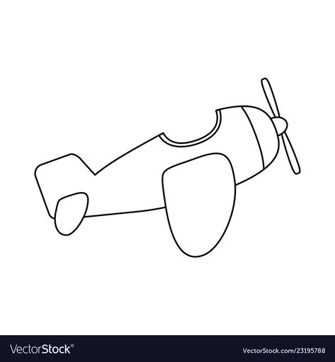 Cartoon Airplane Drawing, Airplane Svg Free, Cute Airplane Drawing, Airplane Drawing Simple, Simple Airplane Drawing, Kids Drawing Projects, Airplane Doodle, Airplane Outline, Airplane Applique