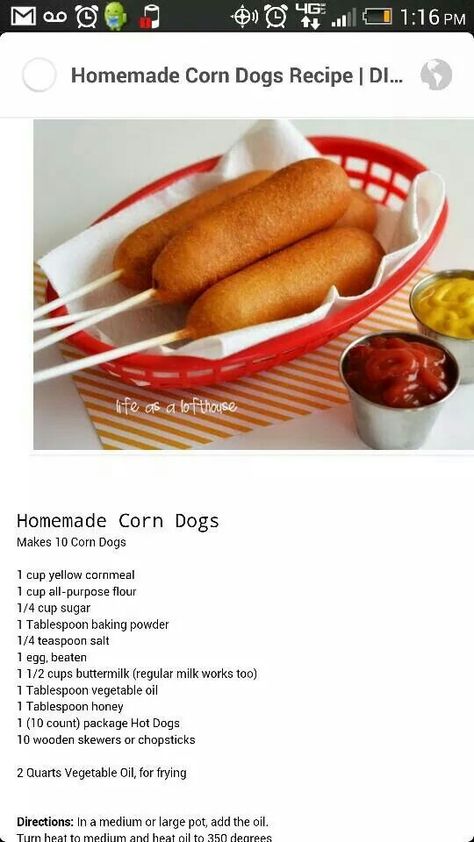 Homemade Corndogs Easy, How To Make Corn Dogs Homemade, Corndog Recipe Easy, Easy Corndogs Recipe, Homemade Corn Dogs Recipe, How To Make Corn Dogs, Corn Dog Recipe Easy, Diy Corn Dogs, Corndogs Homemade