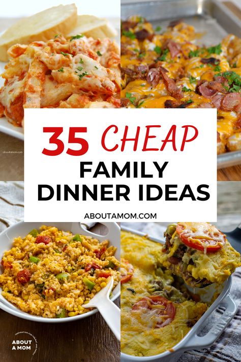 Feeding the family on a budget? No problem! Discover delicious and budget-friendly dinner ideas that will satisfy everyone at the table without breaking the bank. Cheap Family Dinner Ideas, Dinners For Families, Cheap Family Dinners, Cheap Dinner Ideas, Cheap Meal Plans, Cheap Family Meals, Eat On A Budget, Budget Friendly Dinner, Family Dinner Ideas