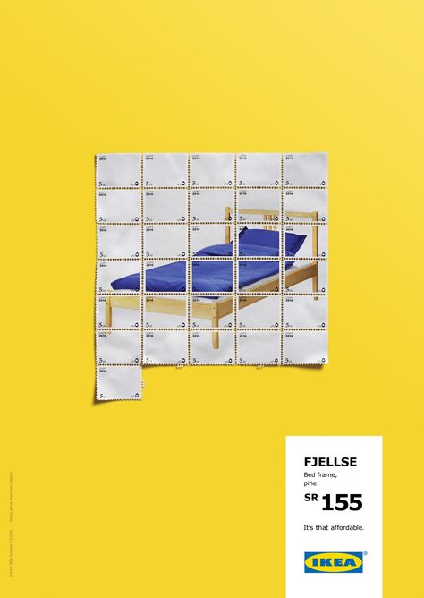 The campaign was made for IKEA Saudi Arabia. Ikea Poster, Ikea Ads, Ikea Ad, Bed Ikea, Guerrilla Marketing, Ikea New, Logos Retro, 달력 디자인, Poster Advertising