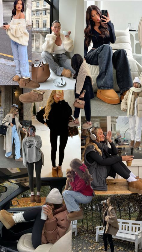 Ugg outfits Winter Outfits With Ugg Boots, Cold Weather Game Day Outfit, Outfits With Ugg Boots, Outfits With Ugg, Uggs Outfit Winter, Ugg Outfits, Weather Games, Uggs Outfits, Game Day Outfit