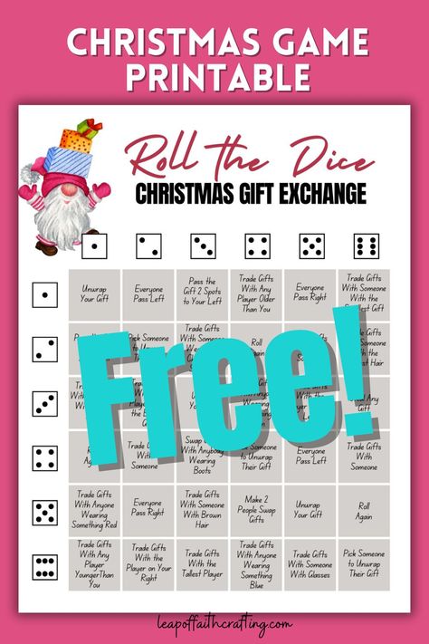 dice games for christmas party printable Christmas Gift Exchange Games Free Printable, Christmas Dice Game Gift Exchange Free, Christmas Dice Game Gift Exchange Free Printable Free, Christmas Gift Exchange Dice Game Printable, Dice Party Games, Christmas Dice Game Gift Exchange Free Printable, Roll The Dice Christmas Gift Exchange, Christmas Games For Family Gift Exchange Free Printables, Dice Gift Exchange Game Printable