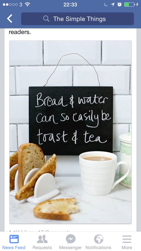 And I love tea and toast Tea And Toast, Babette's Feast, Board Sayings, Tea Lover Quotes, Tea Quotes, Time To Live, Cuppa Tea, Food Quotes, Water Can