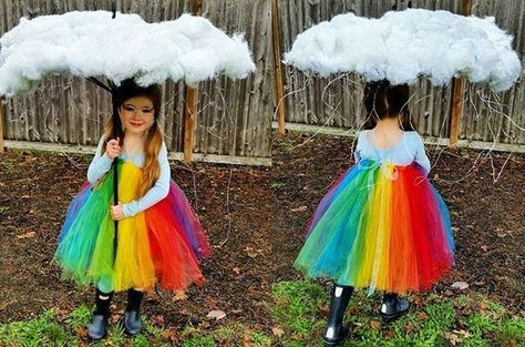 100 Cool DIY Halloween Costume for Kids for 2019 - Hike n Dip Rainbow Halloween Costume, Costumes Faciles, Rainbow Costume, Rainbow Costumes, Rainbow Halloween, Costume Carnaval, Diy Halloween Costumes For Kids, Diy Kostüm, Hallowen Costume