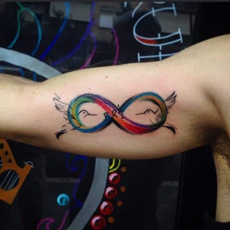 Among the infinite number of tattoo designs out there, infinity tattoos for men are some of the most popular. This is to be expected because the everlasting symbol transcends cultures and can mean something unique… Love Tattoo For Men, Infinity Tattoo For Men, Infinity Tattoo Meaning, Infinity Love Tattoo, Infinity Sign Tattoo, Tattoo Guys, Unique Infinity Tattoo, Tattoo Journal, Infinity Symbol Tattoo