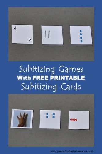 Download these free subitizing cards and improve your child's math skills today. Subitizing Games, Subitizing Cards, Math Materials, Free Printable Cards, Homeschool Printables, Math Tricks, Educational Printables, Math Methods, Homeschool Math