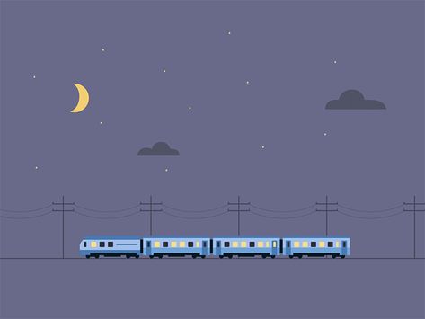 My first animation ☺️ Thanks @Egor Kosten for the inspiration! Finance Animation, Train Animation, Train Gif, Android Design, Icon Gif, First Animation, Animation Tutorial, Clothes Diy, Communication Design