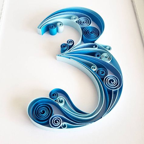 Quilled Numbers, Quilling Numbers, Instagram Number, Quilling Letters, Quilling Work, Paper Quilling Patterns, Quilled Paper Art, Beaded Snowflakes, Quilling Paper Craft