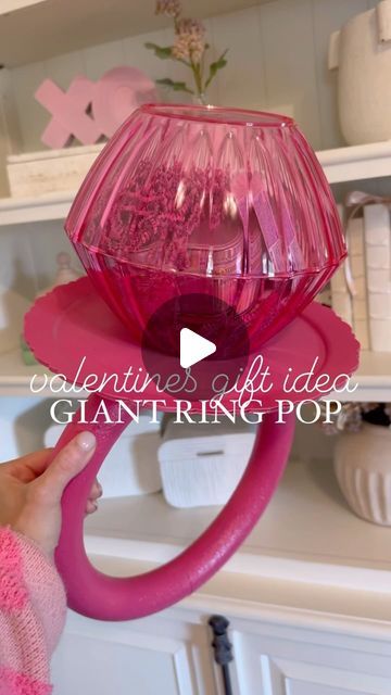 Ashley Savage | Creator | Atlanta, GA on Instagram: "💕Giant Ring Pop DIY💕

This is such a fun gift idea and was such an easy valentines DIY to make! I have been wanting to make one of these for my daughter, Lily, and I finally made some time to do it! I got the two pink bowls and the plate I used from the dollar tree. I got the foam ring from hobby lobby! I hot glued them all together.  Then I added some small gifts inside the bowls and taped it together! If you want the details to this easy diy comment SHOP and I will send you the details! 
•
•
•
#valentines #allthehearteyes #vdaygifts #valentinesdiy #valentinesgift #giantringpop #ringpop #valentines2024 #vday #loveday #galentines  #vdayinspo #valentinesinspo #valentinecrafts #valentinescake #vdayparty #valentinesparty" Ring Pop Diy, Giant Ring Pop, Vday Party, Easy Valentines, Vday Gifts, Pink Bowls, Ring Pop, Birthday Treats, For My Daughter