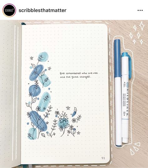 Theme Journal Ideas, Blue Theme Journal, Theme Journal, Fashion Sketchbook Inspiration, Bullet Journal Mood Tracker Ideas, Bullet Journal Tracker, Bujo Ideas, Bullet Journal Ideas, Pen Art Drawings