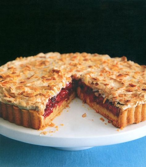 Sour Cherry Tart, Sour Cherry Dessert Recipes, Sour Cherry Desserts, Tarte Recipes, Cherry Tart Recipe, Sour Cherry Recipes, Almond Meringue, Sour Cherries, Cherry Desserts