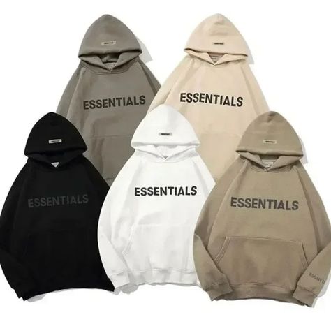 Essentials Hoodie 3d Rubber Letter Logo Sweatshirt High Quality Hip Hop Loose Unisex Extra Large Fashion Brand Pullover Hoodie Only One Sweatshirt Per Order Your Choice Of Color