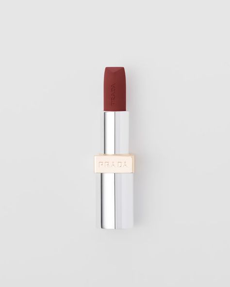 B03 - Mahogany Prada Monochrome Hyper Matte Lipstick - B03 - Mahogany | PRADA Prada Lipstick, Prada Beauty, Porcelain Candle, Beauty Lipstick, Color Depth, Tableware Collection, Silver Jewelry Fashion, Fine Jewelry Collection, Travel Jewelry