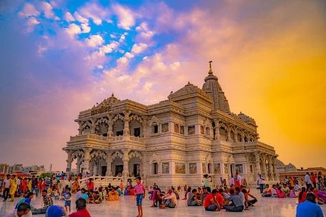 6,000+ Free Indian & Nature Images - Pixabay Prem Mandir, Shri Radha, Temple India, Krishna Temple, Living Modern, Brasov, Hindu Temple, Tourist Places, Famous Places