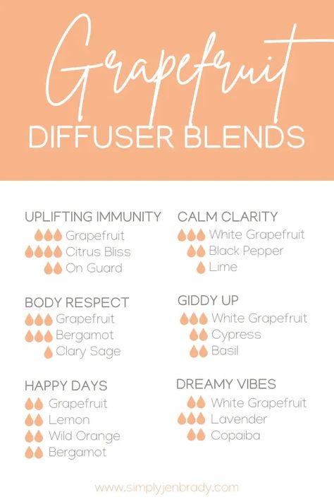 Grapefruit Oil Blends, Grapefruit Diffuser Blend, Gut Detox Drink, Grapefruit Essential Oil Blends, Citrus Diffuser Blends, Grapefruit Essential Oil Benefits, Make Body Butter, Benefits Of Grapefruit, Shower Aromatherapy