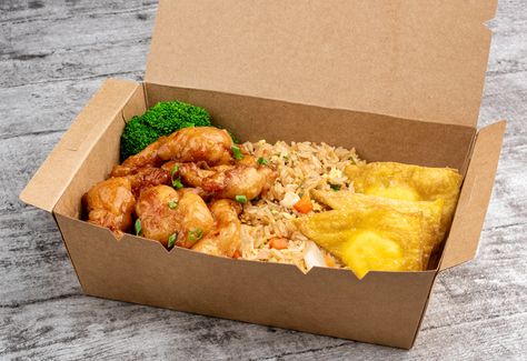 Lazy Panda | BK Magazine Online American Chinese Food, Kotak Bento, Lazy Panda, Food Business Ideas, Food Box Packaging, Rice Box, Rice Chicken, Healthy Lunch Meal Prep, Food Packaging Design