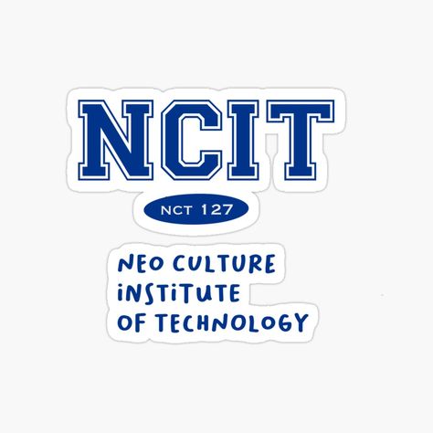 Get my art printed on awesome products. Support me at Redbubble #RBandME: https://www.redbubble.com/i/sticker/NCT-neo-culture-institute-of-technology-by-itsbonnyhere/86339914.JCQM3?asc=u Nct Stickers, Nct Logo, Korean Drama Best, Nct Taeyong, Cartoon Jokes, Poster Stickers, Printable Image, Printable Stickers, Phone Case Stickers