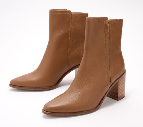 The season's most sophisticated looks start with these Desirable leather boots. With a lofty stacked heel, sleek silhouette, and comfortable cushioning, this pair is the perfect companion for everything from denim pants to boho dresses. From Seychelles. Camel Boots, Tan Ankle Boots, Boho Dresses, Brown Ankle Boots, Love To Shop, Work Clothes, Seychelles, Heeled Ankle Boots, Stacked Heel