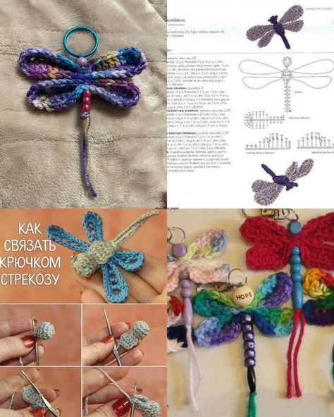 Free Crochet Patterns Crochet Dragonfly, Bug Pattern, Dragonfly Keychain, Crochet Critters, Crochet Cactus, Cactus Flowers, Dragonfly Earrings, Free Crochet Patterns, Free Patterns