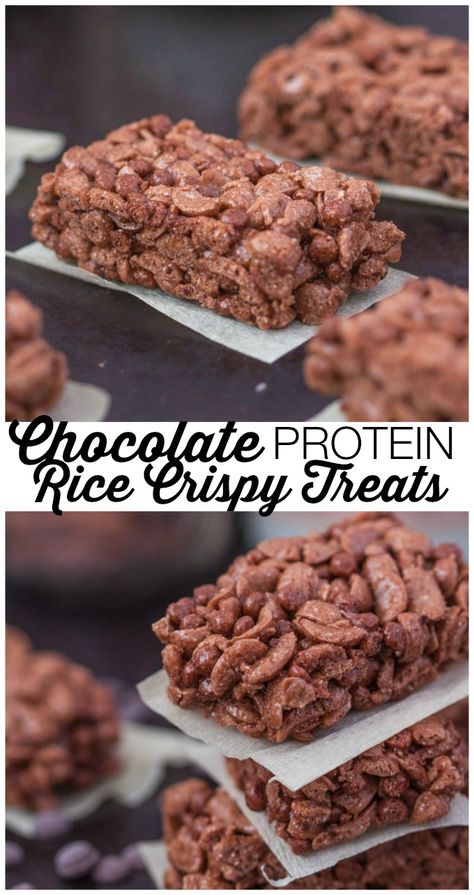 protein-rice-crispy-treats4 Protein Rice Crispy, Protein Rice Crispy Treats, Gluten Free Snack Bars, Protein Rice, Snack Shack, Healthy Protein Snacks, 100 Calorie, Protein Treats, Krispy Treats