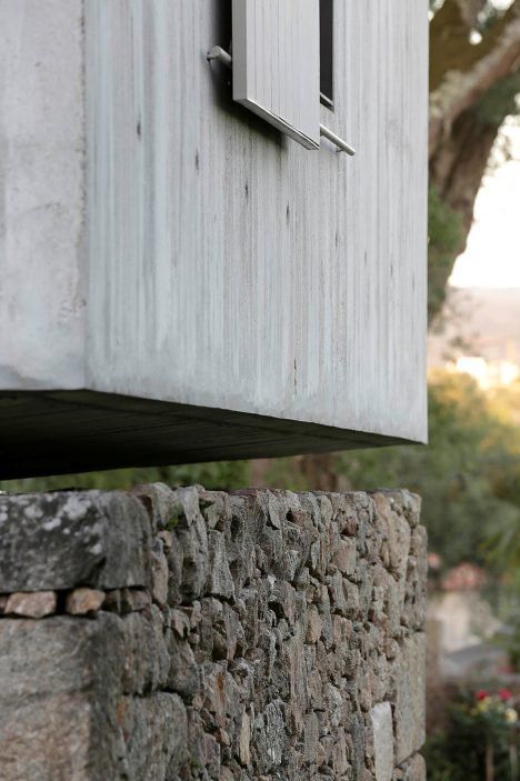 The-Dovecote-by-AZO-Sequeira-Arquitectos-Associados-portugal-architecture_dezeen_2364_col_12 Architecture Renovation, Renovation Architecture, Steel Trusses, Concrete Architecture, Stone Architecture, Casa Exterior, Exterior Cladding, Concrete Structure, Architectural Details