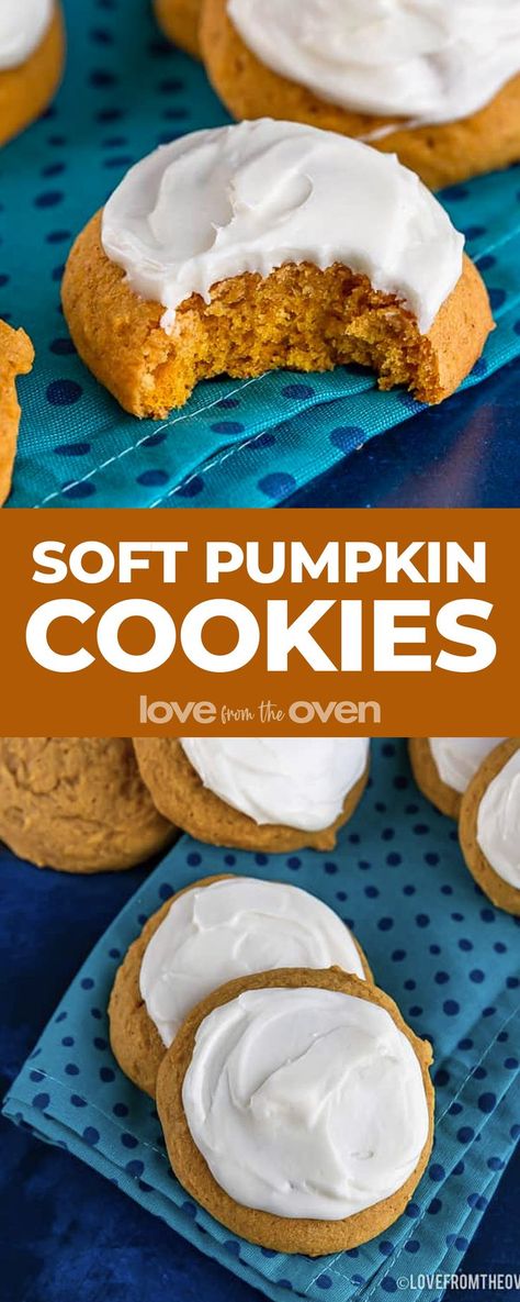 Sour Cream Pumpkin Cookies, Soft Pumpkin Sugar Cookies Recipe, Pumpkin Cookies With Cinnamon Chips, Baking With Real Pumpkin, Pumpkin Cookies Sallys Baking, City Bites Pumpkin Cookie Recipe, Pumpkin Soft Drop Cookies, Large Pumpkin Cookies, Pumpkin Cookie Icing Recipe