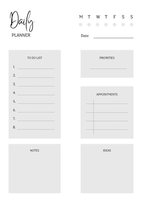 2023 Daily Planner, Digital Planner Ideas, Best Weekly Planner, Planner Weekly Layout, Invoice Design Template, Daily Planner Inserts, Daily Planner Printables Free, Planner For Goodnotes, To Do Lists Printable