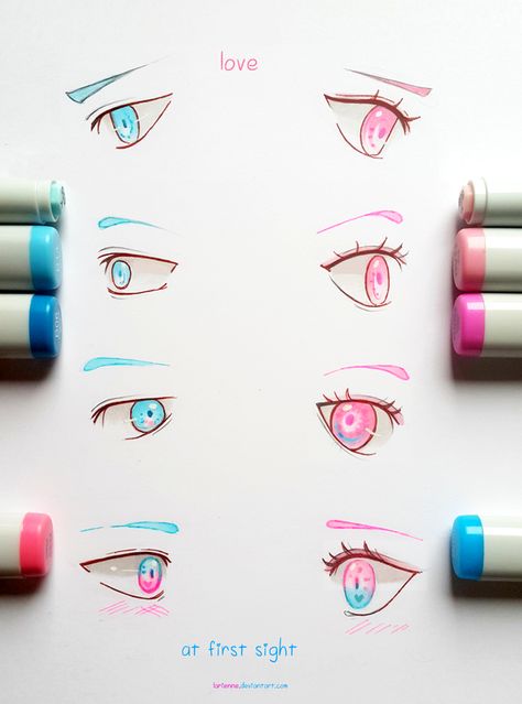 Eye Tutorial, Poses References, Beautiful Drawings, Love At First, Anime Eyes, Eye Art, Love At First Sight, Eye Drawing, Art Tips