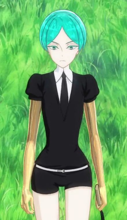 NOTE: This article contains spoilers! Read with caution. Phosphophyllite (フォスフォフィライト, Fosufofiraito) is the main protagonist and the youngest Gem when the story began. They're weak, brittle - not suited for battle - and their clumsiness makes them difficult to maintain any other roles. Phos has always wanted to be useful. Phosphophyllite Houseki No Kuni, Houseki No Kuni, Coastal Scents, Animes To Watch, Picture Icon, Popular Anime, Drawing Reference Poses, Cartoon Wallpaper, Fascinator