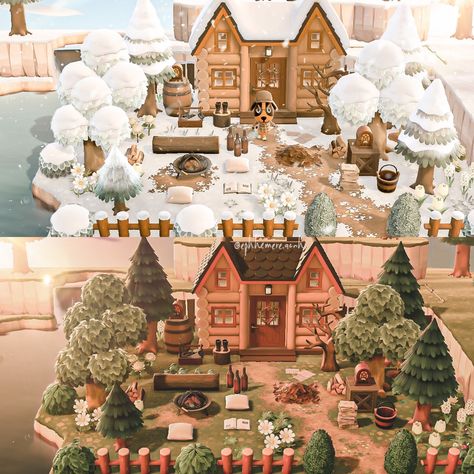 Happy Home Paradise, Winter House Exterior, In The Beginning God, Vintage Cottagecore, New Animal Crossing, Happy Home, Winter House, Cute Characters, Twitter Search