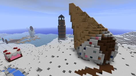 Ice Cream Cone Help? - Screenshots - Show Your Creation - Minecraft Forum - Minecraft Forum Minecraft Candyland, Minecraft Wonderland, Fairytale Minecraft, Wonderland Minecraft, Candy Minecraft, Minecraft Create, Minecraft Food, Minecraft Theme, Ice Crea