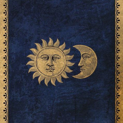 Celestial Art, Book Cover Art, 판타지 아트, Sun And Moon, Stars And Moon, Cover Art, Vintage Posters, Art Wallpaper, Aesthetic Wallpapers